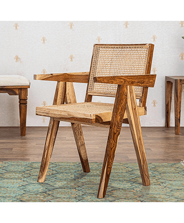 Dcraftive Nature Wooden Cane Armchair
