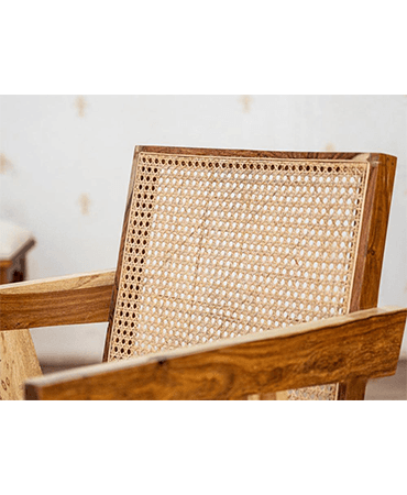 Dcraftive Nature Wooden Cane Armchair