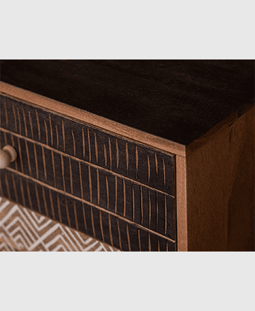 Ajenta Solid Mango Wood Chest of Drawers