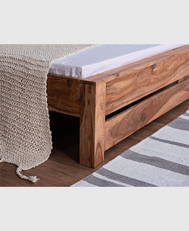 Hawkin Modern Wood King Size Bed 4