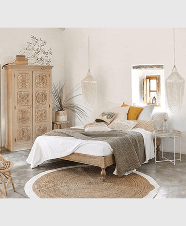  Ajenta Wooden Queen Size Bed 5